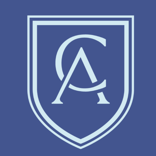 Arenal den castell blue cropped logo